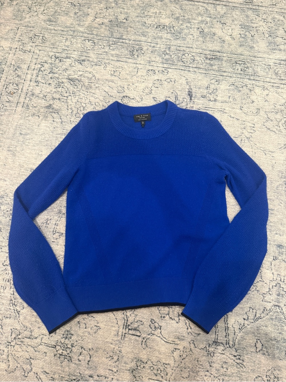 rag & bone Cobalt Blue Crewneck Sweater
